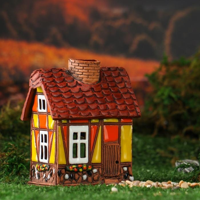 Аромалампа Домик &laquo;Лайма&raquo;, ручная работа, микс, 12 см