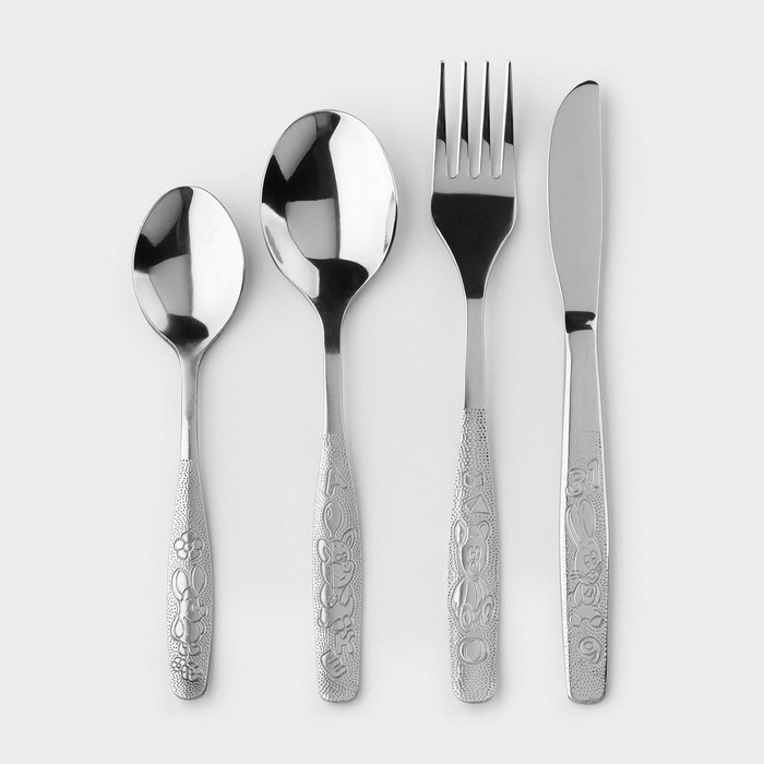 Набор 4 предмета &laquo;Непоседа&raquo;, 2 мм, в картонной коробке с прозрачной крышкой