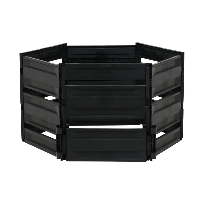 Компостер пластиковый, 600 л, 125 × 105 × 70 см, чёрный Компостер пластиковый, 600 л, 125 × 105 × 70 см, чёрный