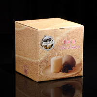 Ваза-подсвечник "Труба" с белой свечой, 10,7&times;10 см, 9 ч, цилиндр, стекло