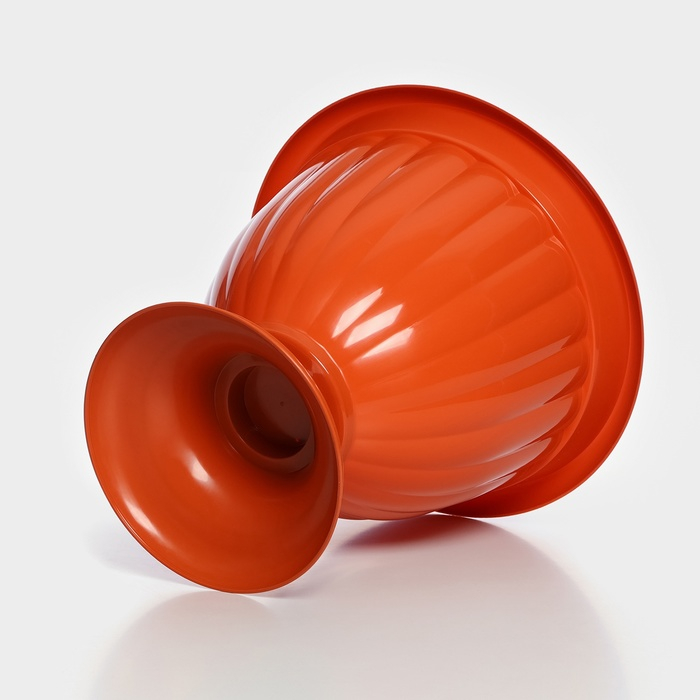 Кашпо уличное на ножке &laquo;Жасмин&raquo;, 18 л, цвет коричневый