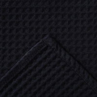 Полотенце вафельное Этель 70х140 см, цвет чёрный, 100% хлопок, 240 г/м2 Полотенце вафельное Этель 70х140 см, цвет чёрный, 100% хлопок, 240 г/м2