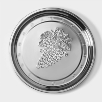 Поднос из нержавеющей стали &laquo;Виноградная лоза&raquo;, 36&times;2,5 см