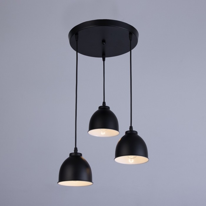 Светильник Светильник "Ласер" 3хЕ27 40Вт черный 30х30х10-110 см