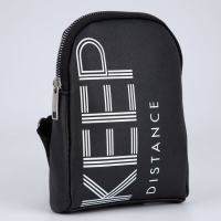 Сумка молодёжная через плечо KEEP distance, цвет чёрный Сумка молодёжная через плечо KEEP distance, цвет чёрный