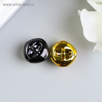 Набор декора для творчества "Колокольчики золотые и чёрные" d=1,8 см набор 10 шт Набор декора для творчества "Колокольчики золотые и чёрные" d=1,8 см набор 10 шт