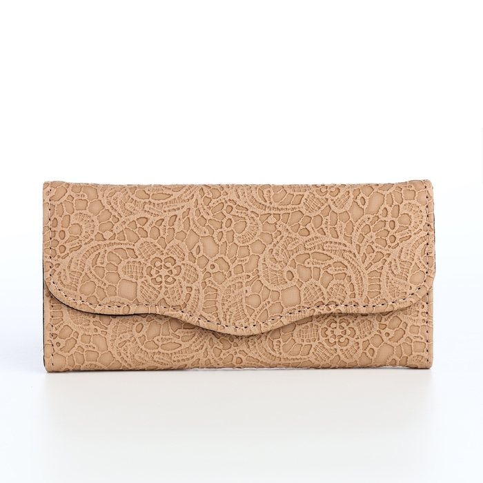 Кошелёк женский на магните, цвет бежевый Кошелёк женский на магните, цвет бежевый