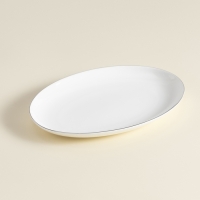 Тарелка для подачи SL Home «Каскарон», 25,4×18,5×2,5 см, овальная, костяной фарфор, белая Тарелка для подачи SL Home «Каскарон», 25,4×18,5×2,5 см, овальная, костяной фарфор, белая