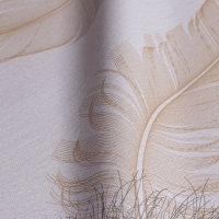 Клеёнка на стол &laquo;Перья&raquo;, на тканиевой основе, рулон 20 метров, ширина 137 см, толщина 0,25 мм