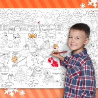 Раскраски-гиганты набор &laquo;Я рисую Новый год&raquo;, 2 шт.