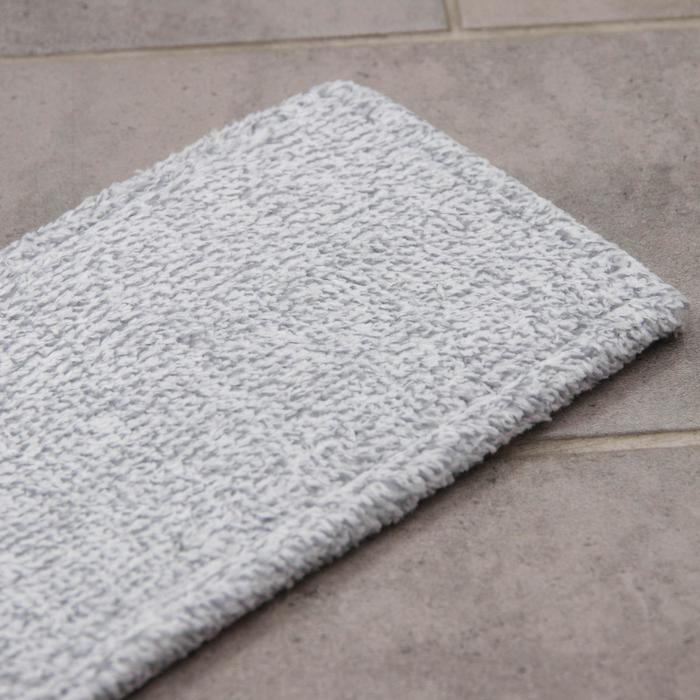 Насадка для плоской швабры арт. 5386763, 41&times;12 см, микрофибра, цвет серый