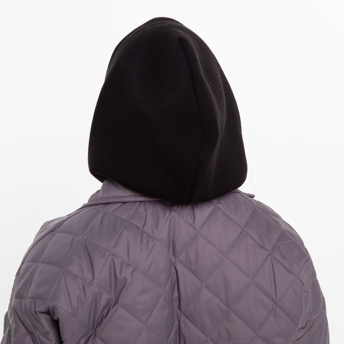 Шапка (капор) женский, цвет чёрный, размер 54-58 Шапка (капор) женский, цвет чёрный, размер 54-58