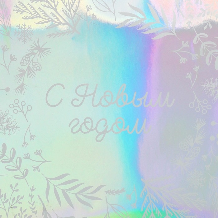 Пакет голографический «Новогодняя поляна», L 31 х 40 х 11.5 см, Новый год Пакет голографический «Новогодняя поляна», L 31 х 40 х 11.5 см, Новый год