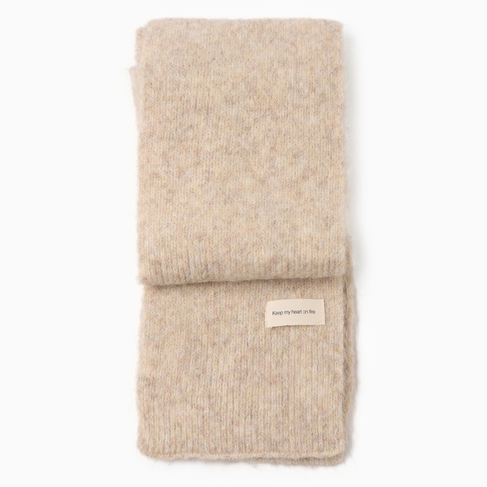 Шарф женский MIST, бежевый, 16*160&plusmn;5 см