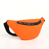 Сумка поясная на молнии, цвет оранжевый Сумка поясная на молнии, цвет оранжевый
