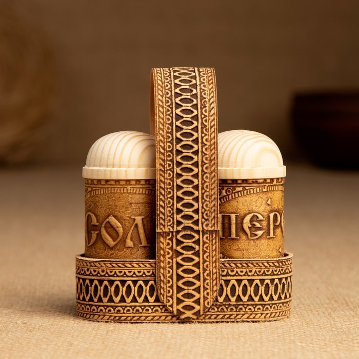 Набор для специй &laquo;Корзинка&raquo;, 9&times;10&times;5 см, береста