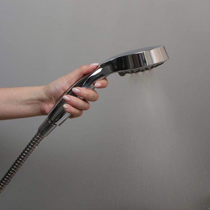 Душевая лейка Accoona А329, 3 режима, корпус пластик, цвет хром Душевая лейка Accoona А329, 3 режима, корпус пластик, цвет хром