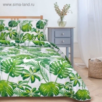 Постельное бельё "Этель" 1,5 сп., Монстера, размер 143х215 см, 150х214 см, 70х70 см - 2 шт