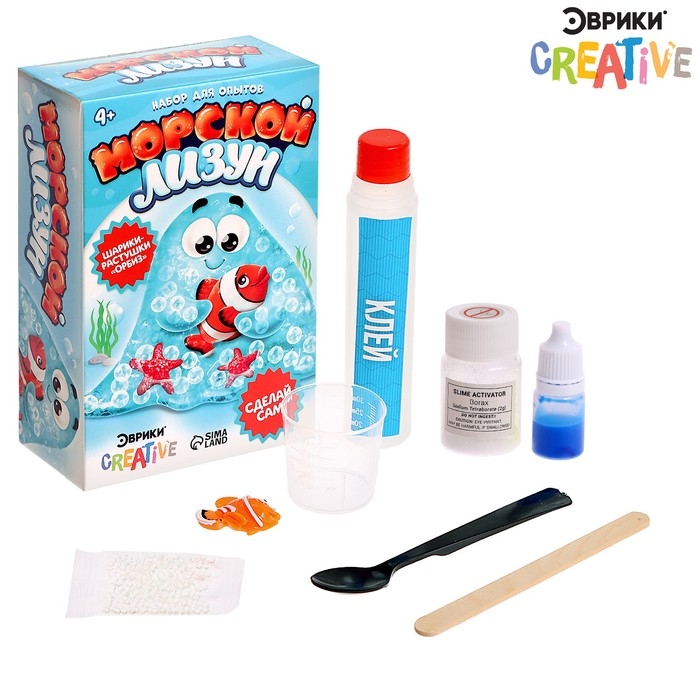 Опыты для детей &laquo;Морской лизун&raquo;