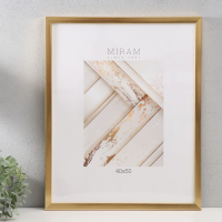 Фоторамка пластик "МИРАМ" 40х50 см, 641811 золото (пластиковый экран) Фоторамка пластик "МИРАМ" 40х50 см, 641811 золото (пластиковый экран)