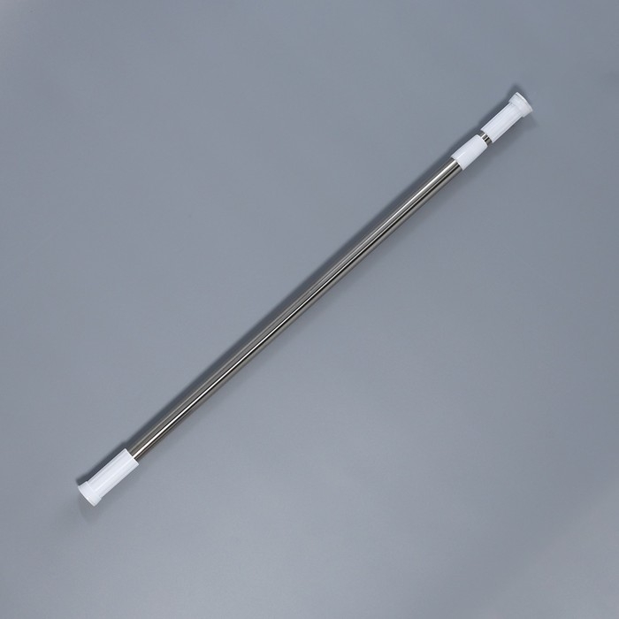 Карниз для ванной Доляна, телескопический, d=3,2 см, 70-120 см, стальной