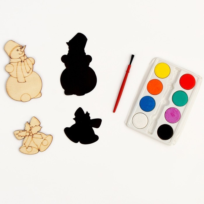 Новогодняя роспись по дереву. Магнитный набор «Новый год» Новогодняя роспись по дереву. Магнитный набор «Новый год»