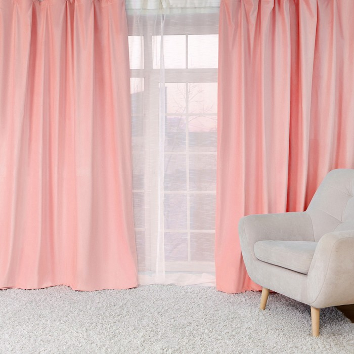 Штора портьерная Этель 230*270 см &laquo;Ренессанс Розовое золото&raquo;, 100% п/э