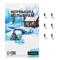 Мормышка Столбик чёрный, красный глаз + шар серебро, вес 0.5 г Мормышка Столбик чёрный, красный глаз + шар серебро, вес 0.5 г