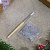 Новый год! Кружка под раскраску &laquo;Волшебного года&raquo; Снегурочка, 300 мл, кисть, блёстки