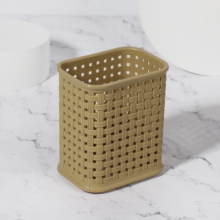 Органайзер - подставка для хранения маникюрных/косметических принадлежностей, 10 &times; 7 &times; 11 см, цвет МИКС