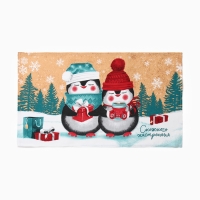 Набор кухонных полотенец Доляна &laquo;Снежного настроения &raquo; 35х60см-2шт, 100% хл