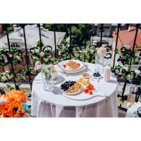 Блюдо фарфоровое для подачи Magistro «Гриль Бланш», d=30,5 см, цвет белый Блюдо фарфоровое для подачи Magistro «Гриль Бланш», d=30,5 см, цвет белый