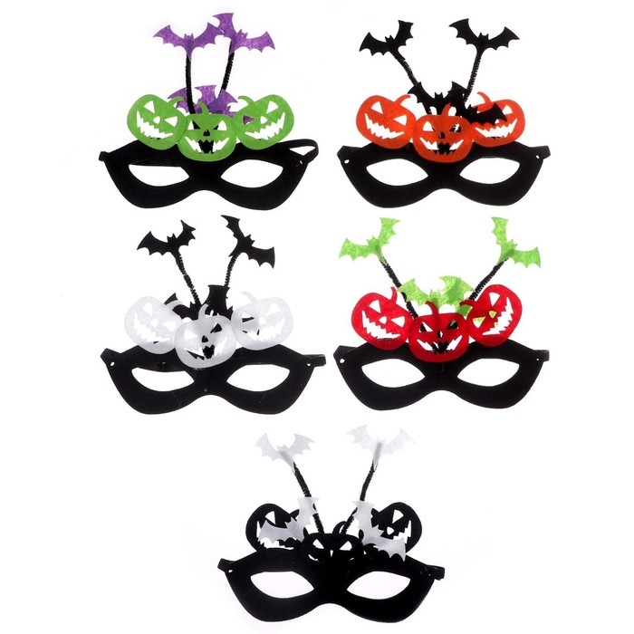 Карнавальная маска «Хэллоуин», цвета МИКС Карнавальная маска «Хэллоуин», цвета МИКС