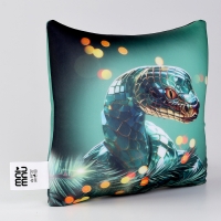 Новый год! Антистресс подушка-игрушка &laquo;Змея&raquo;, зелёная