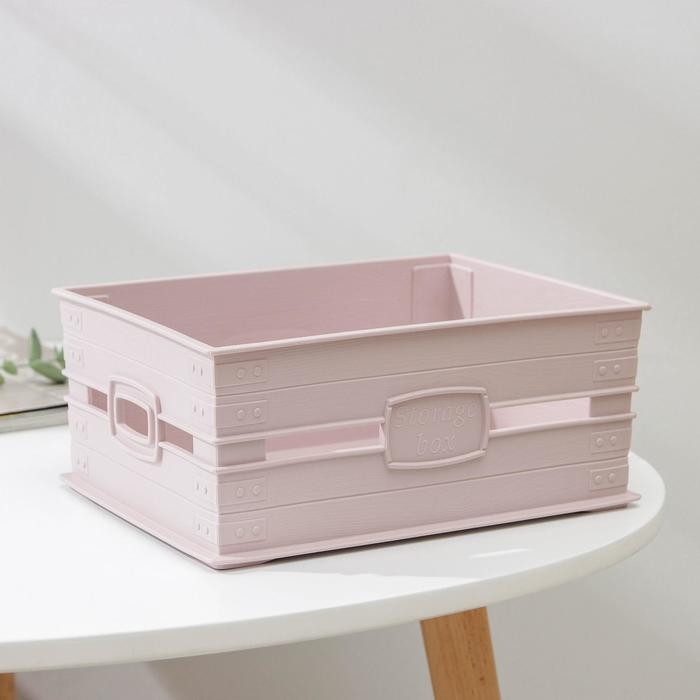 Ящик для хранения, 22,7&times;17&times;9,5 см, цвет МИКС