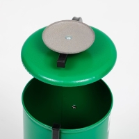 Урна уличная &laquo;Космос&raquo; 21 л, 32 х 82,5 х 28,5 см, зеленая, бак 0,6 мм