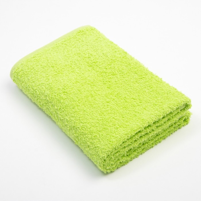 Полотенце махровое Экономь и Я 50*90см, цв. зеленый, 100% хлопок, 320 гр/м2