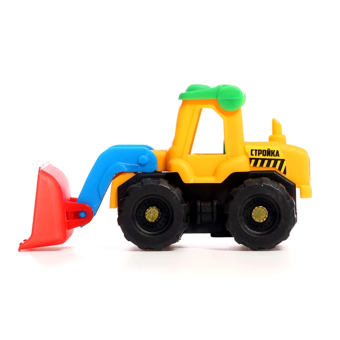 Набор тракторов &laquo;Весёлая стройка&raquo;, инерционные, в наборе 6 шт., цвет МИКС