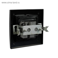 Выключатель "Элект" VS 16-131-Ч, 1 клавиша, скрытый, черный