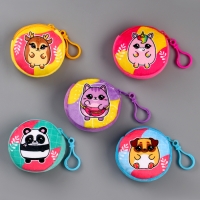 Кошелёк детский для девочки в шоубоксе &laquo;Зверюшки&raquo;, плюш, цвет МИКС