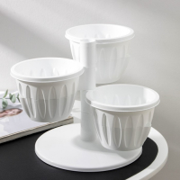 Кашпо многоярусное «Каскад», 3 шт, 700 мл, цвет белый Кашпо многоярусное «Каскад», 3 шт, 700 мл, цвет белый