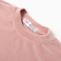 Костюм детский (свитшот, лосины) KAFTAN Plushy р.34 (122-128), розовый