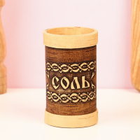 Туес для специй «Соль», высокий, 6х6х12 см, береста Туес для специй «Соль», высокий, 6х6х12 см, береста