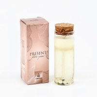 Свеча интерьерная в колбе &laquo;Жемчуг&raquo; 3 х 3 х 8 см