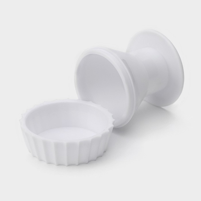Пресс для формирования тарталеток ребристый, 6,8×7 см, цвет белый Пресс для формирования тарталеток ребристый, 6,8×7 см, цвет белый