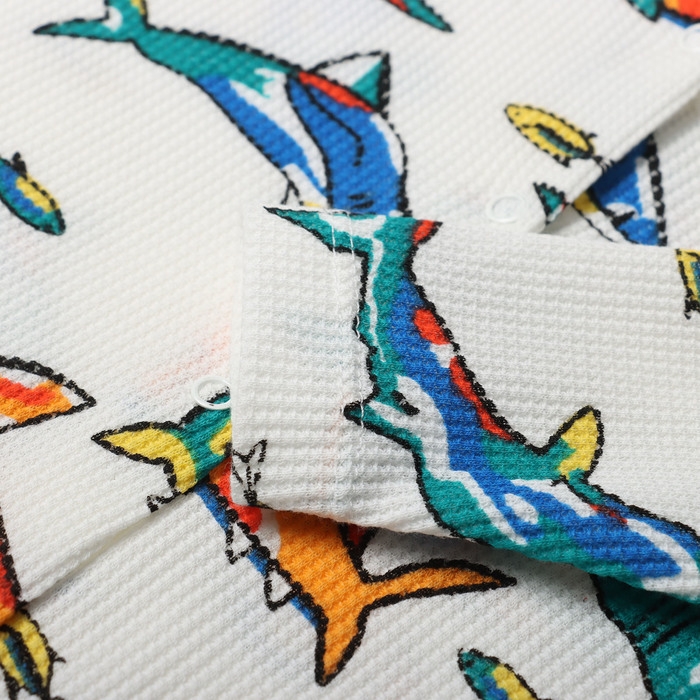 Комбинезон детский, цвет белый, рост 68 см