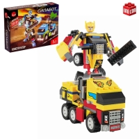 Конструктор-трансформер &laquo;Грузовик&raquo;, 119 деталей, цвет жёлтый