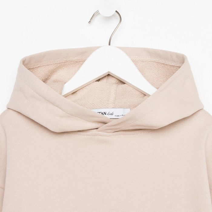 Костюм детский (худи, брюки) KAFTAN Костюм детский (худи, брюки) KAFTAN "Basic line", размер 28 (86-92), цвет кофейный