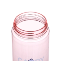 Бутылка для воды, 550 мл, 22.5 х 6.7 см, сито, розовая Бутылка для воды, 550 мл, 22.5 х 6.7 см, сито, розовая