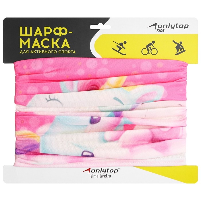 Повязка-труба ONLITOP &laquo;Единорожка и мишка&raquo;, детская